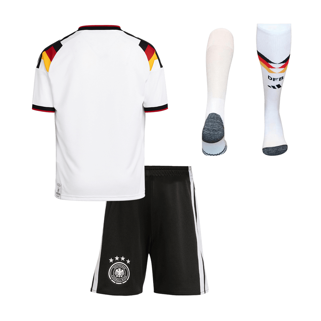 Allemagne Domicile Maillot Kit 2026 Enfant Blanc