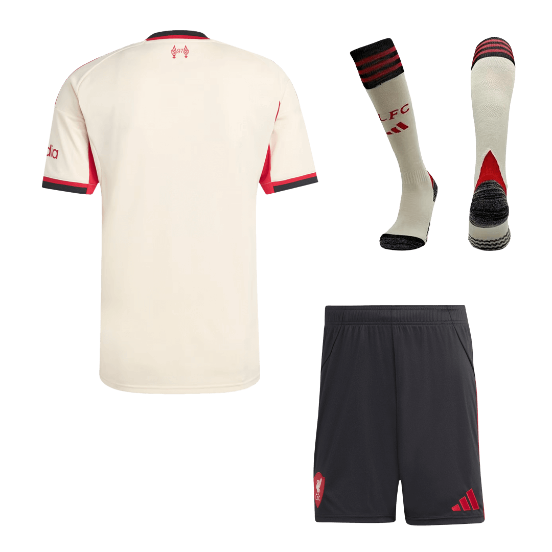 Liverpool Extérieur Maillot Kit 2025/26 Blanc