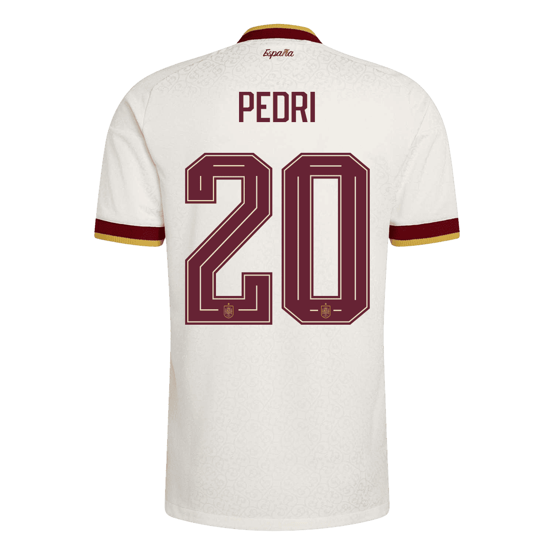 PEDRI #20 Espagne Extérieur Maillot 2026 Blanc Joueur