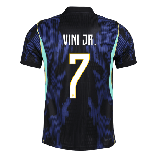 VINI JR. #7 Brésil Extérieur Maillot 2026 Bleu marine Joueur