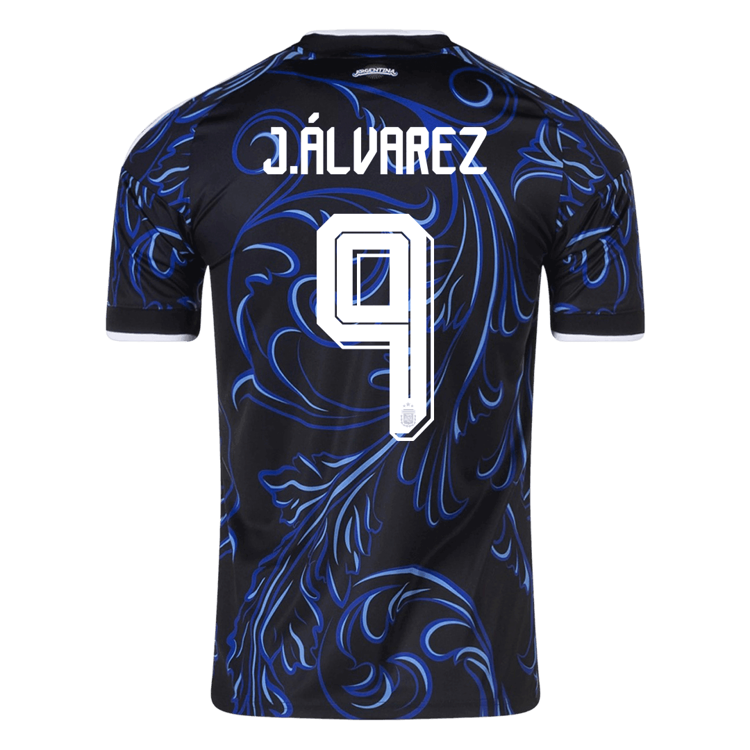 J. ÁLVAREZ #9 Argentine Extérieur Maillot 2026 Noir