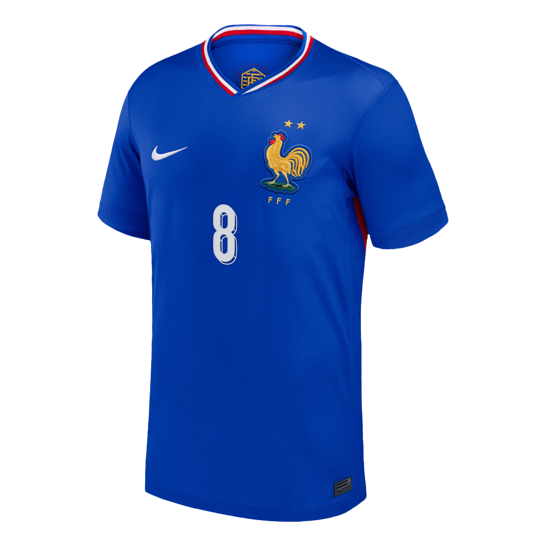 TCHOUAMENI #8 France Domicile Maillot 2024 Bleu