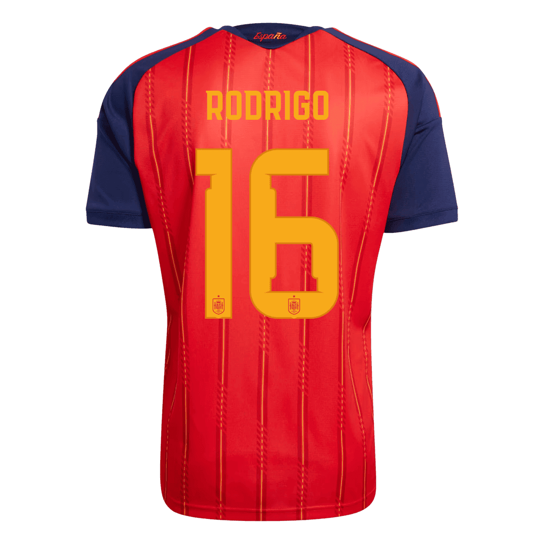 RODRIGO #16 Espagne Domicile Maillot 2026 Rouge Joueur