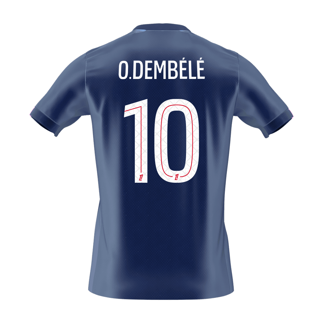 O.DEMBÉLÉ #10 Les Parisiens Domicile Maillot 2025/26 Bleu marine - Super