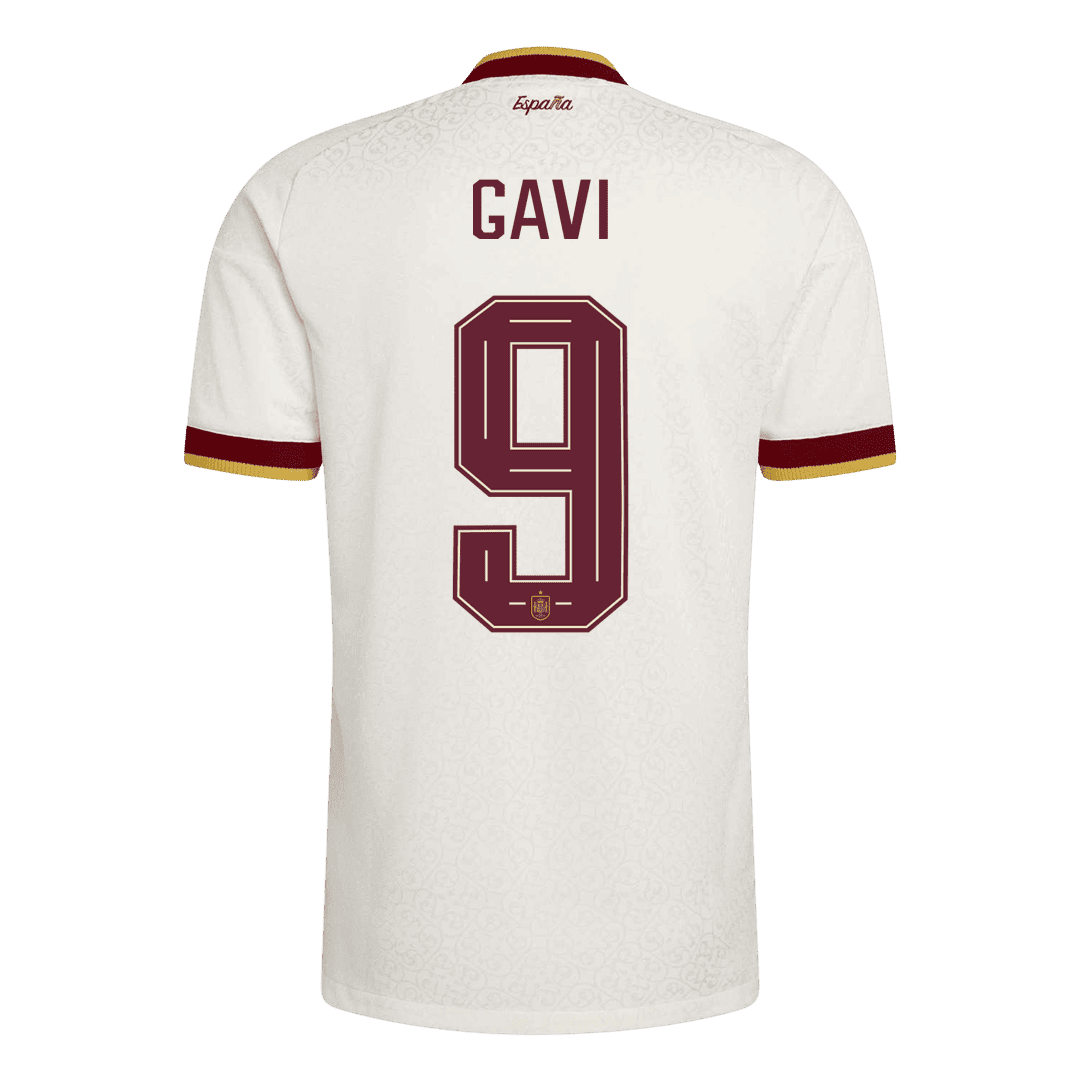GAVI #9 Espagne Extérieur Maillot 2026 Blanc Joueur