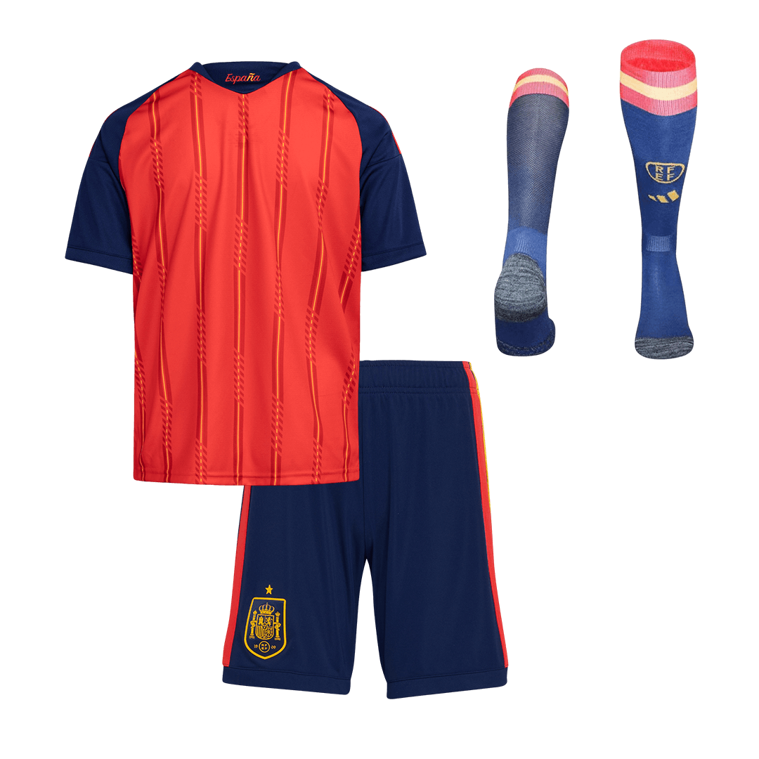 Espagne Domicile Maillot Kit 2026 Enfant Rouge