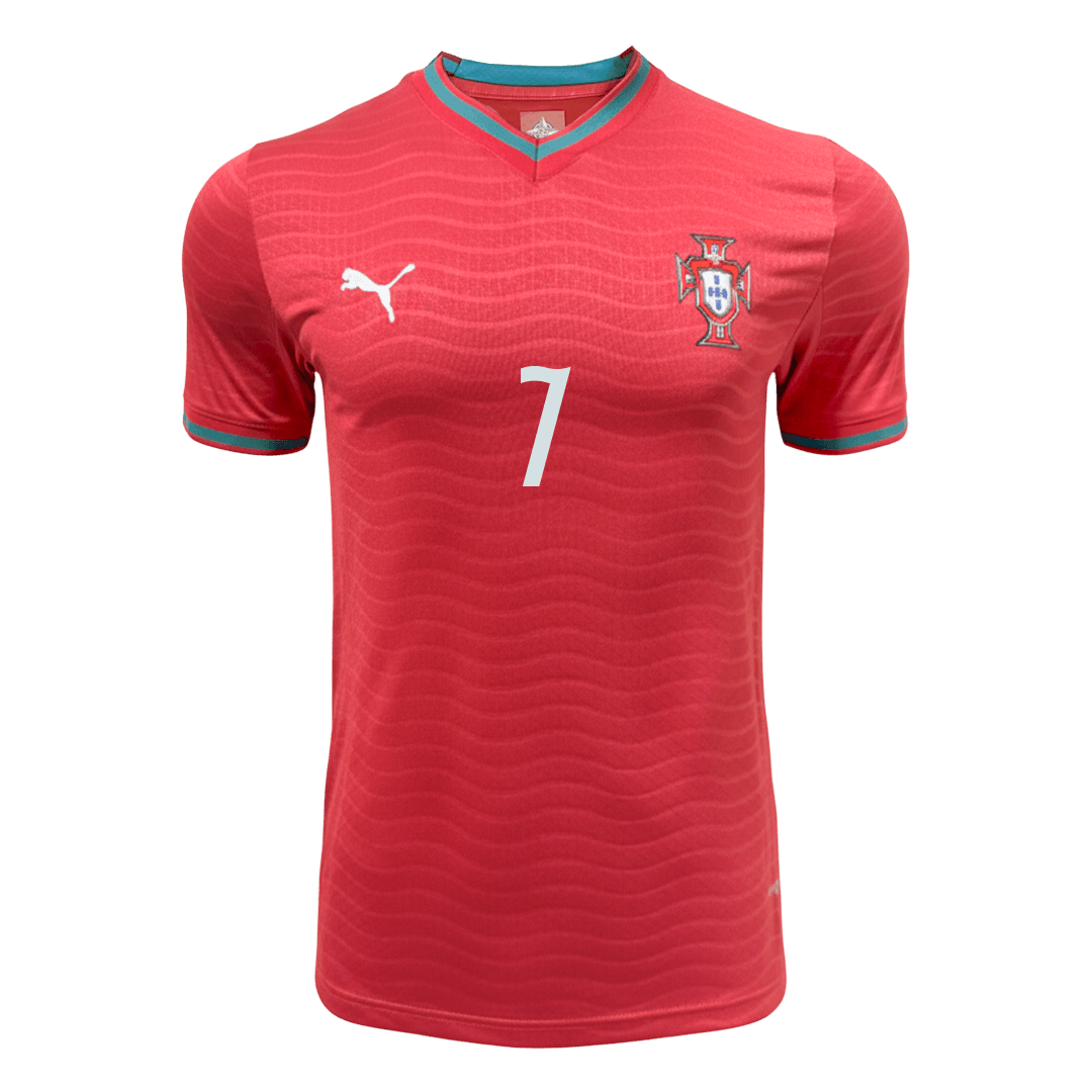 RONALDO #7 Portugal Domicile Maillot 2026 Rouge Joueur