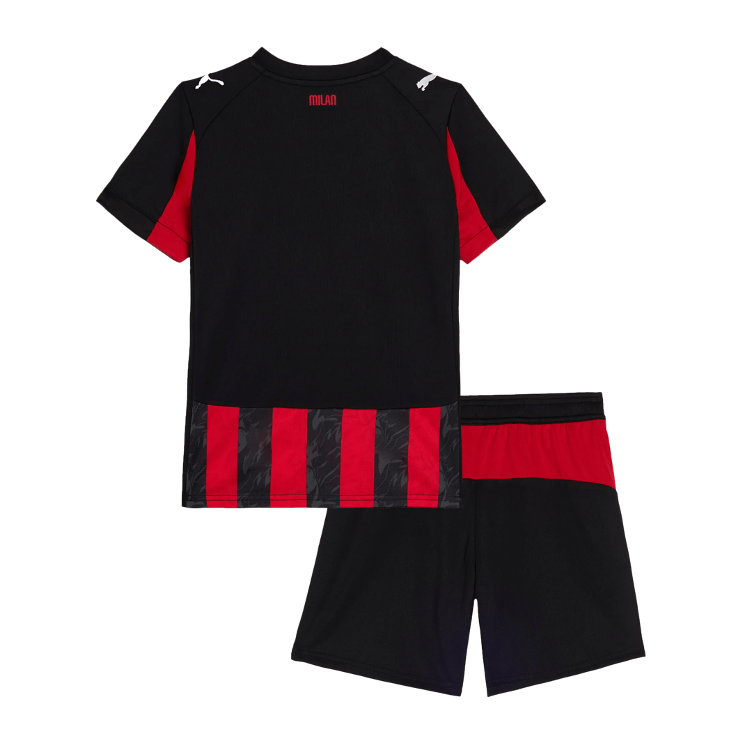 AC Milan Domicile Maillot Kit 2025/26 Enfant Rouge&Noir
