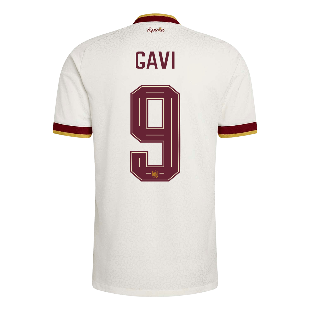 GAVI #9 Espagne Extérieur Maillot 2026 Blanc Joueur
