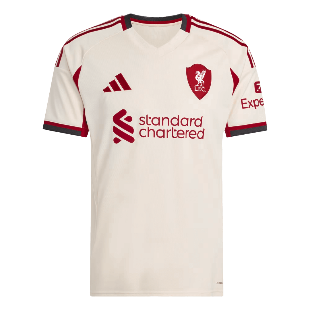 SZOBOSZLAI #8 Liverpool Extérieur Maillot 2025/26 Blanc