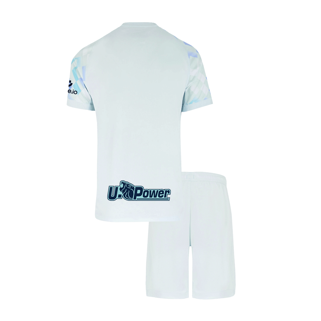 Inter Milan Extérieur Maillot Kit 2025/26 Enfant Blanc