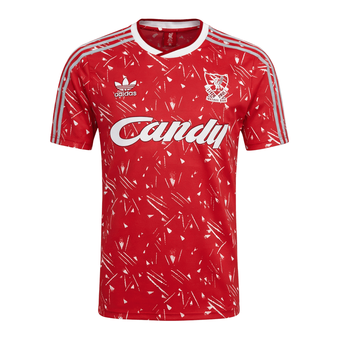 Retro Liverpool Domicile Maillot 1989/91 Rouge