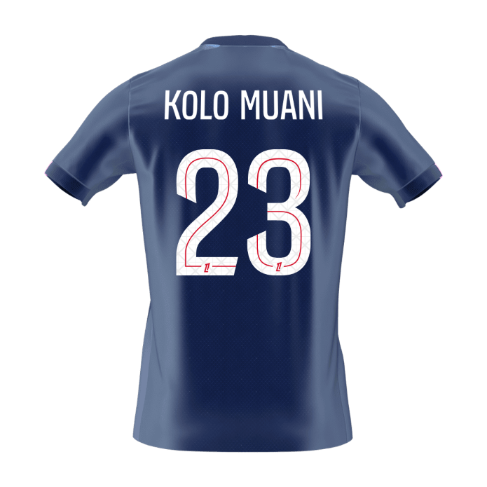 KOLO MUANI #23 Les Parisiens Domicile Maillot 2025/26 Bleu marine - Super