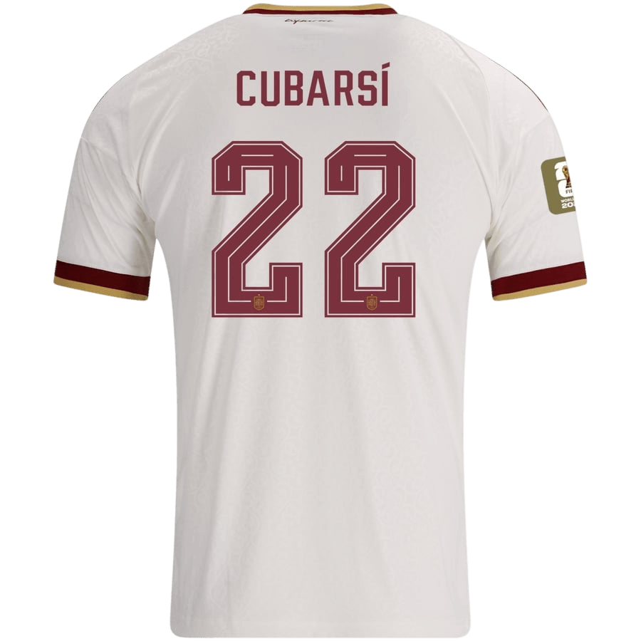 CUBARSÍ #22 Espagne Extérieur Maillot 2026 Blanc