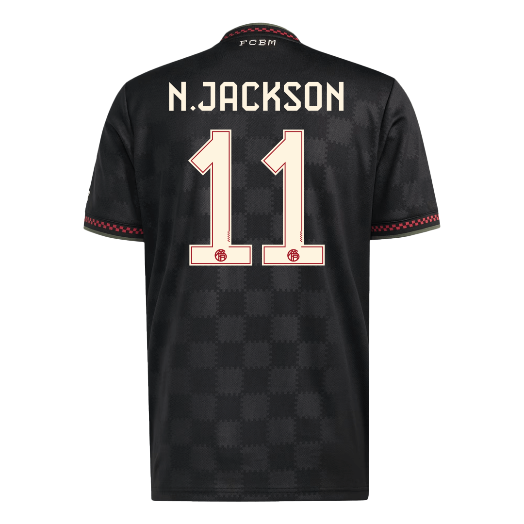 N.JACKSON #11 Bayern Munich Third Maillot 2025/26 Noir