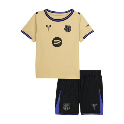 Barcelone Extérieur Maillot Kit 2025/26 Enfant Jaune