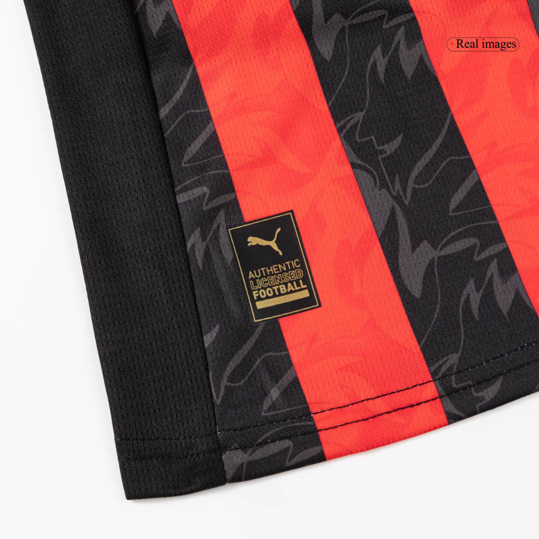 AC Milan Domicile Maillot Kit 2025/26 Enfant Rouge&Noir
