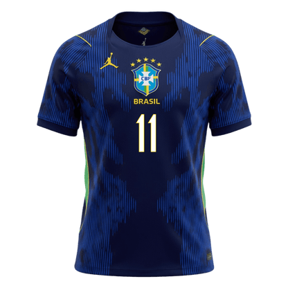 RAPHINHA #11 Brésil Extérieur Maillot 2026 Bleu marine