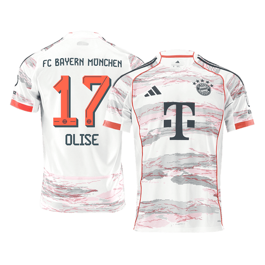 OLISE #17 Bayern Munich Extérieur Maillot 2025/26 Blanc