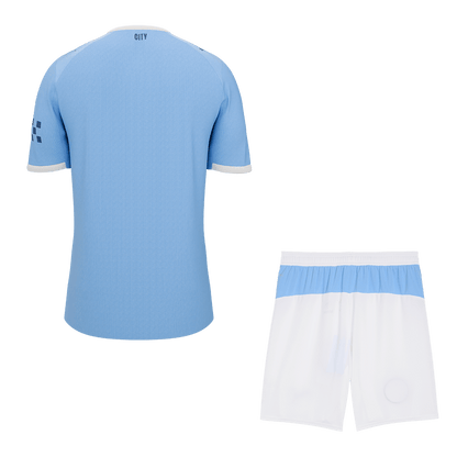 Men Manchester City Domicile Maillot Kit 2025/26 Bleu - Super