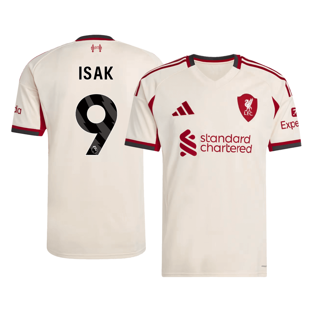 ISAK #9 Liverpool Extérieur Maillot 2025/26 Blanc
