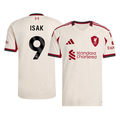 ISAK #9 Liverpool Extérieur Maillot 2025/26 Blanc
