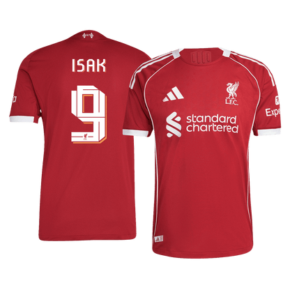 ISAK #9 Liverpool Domicile Maillot 2025/26 Rouge Joueur - UCL
