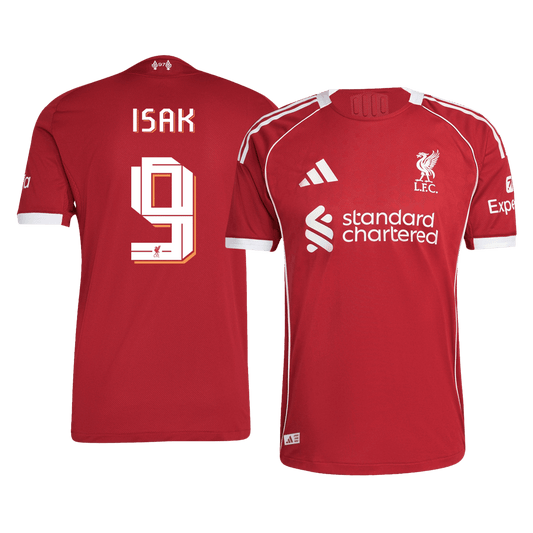 ISAK #9 Liverpool Domicile Maillot 2025/26 Rouge Joueur - UCL