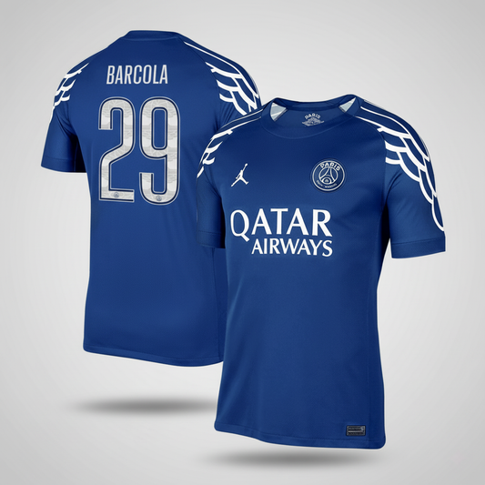 BARCOLA #29 Les Parisiens Fourth Maillot 2024/25 Bleu marine - UCL