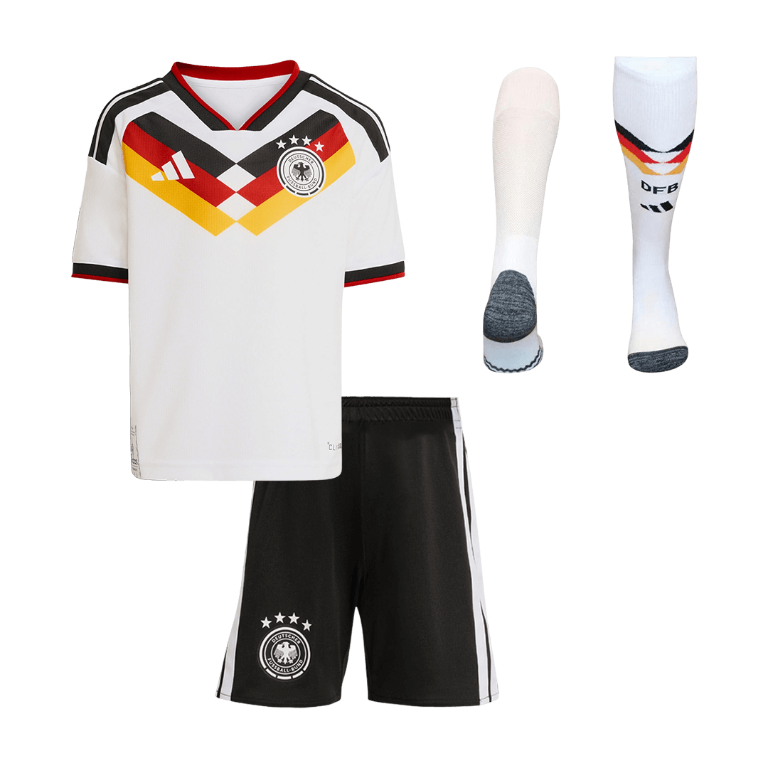 Allemagne Domicile Maillot Kit 2026 Enfant Blanc