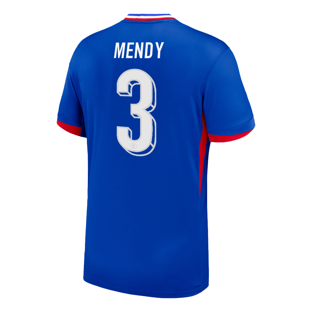 MENDY #3 France Domicile Maillot 2024 Bleu