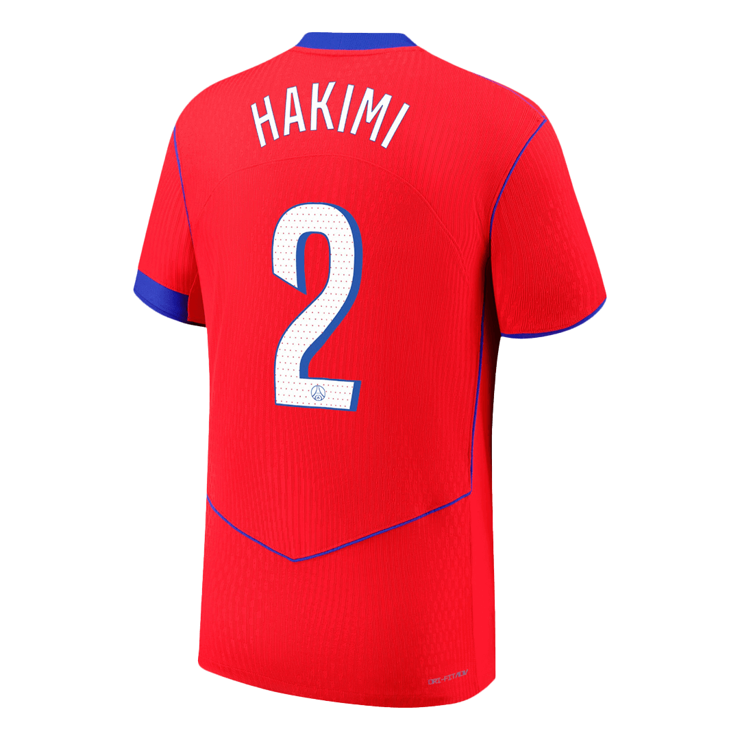 HAKIMI #2 Les Parisiens Third Maillot 2025/26 Rouge Joueur