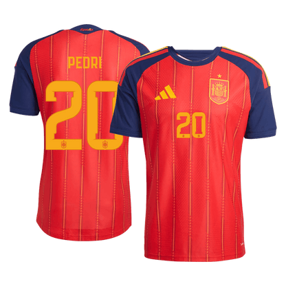 PEDRI #20 Espagne Domicile Maillot 2026 Rouge Joueur