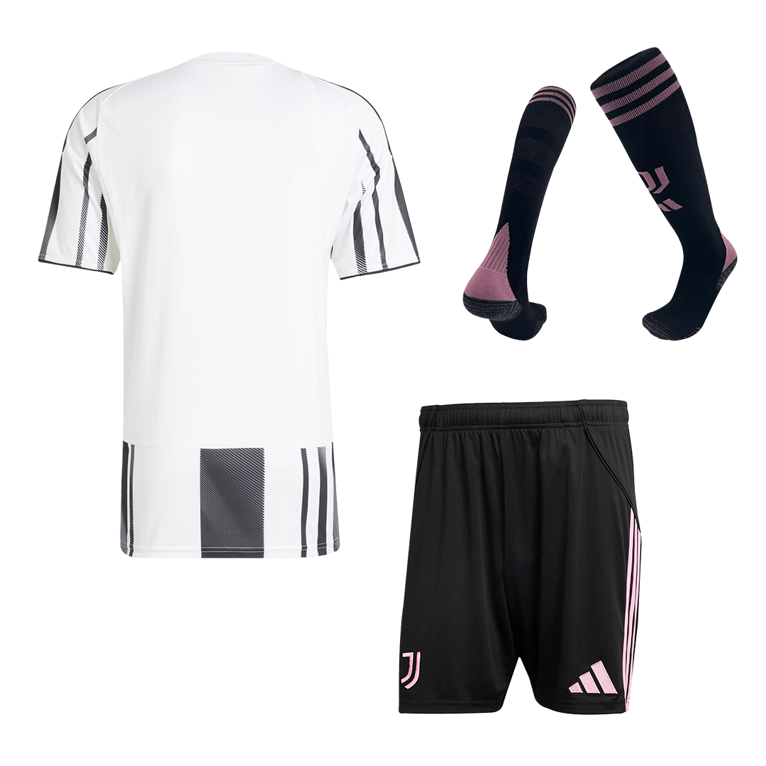 Juventus Domicile Maillot Kit 2025/26 Noir&Blanc