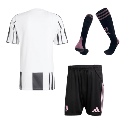 Juventus Domicile Maillot Kit 2025/26 Noir&Blanc