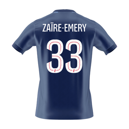 ZAïRE EMERY #33 Les Parisiens Domicile Maillot 2025/26 Bleu marine - Super