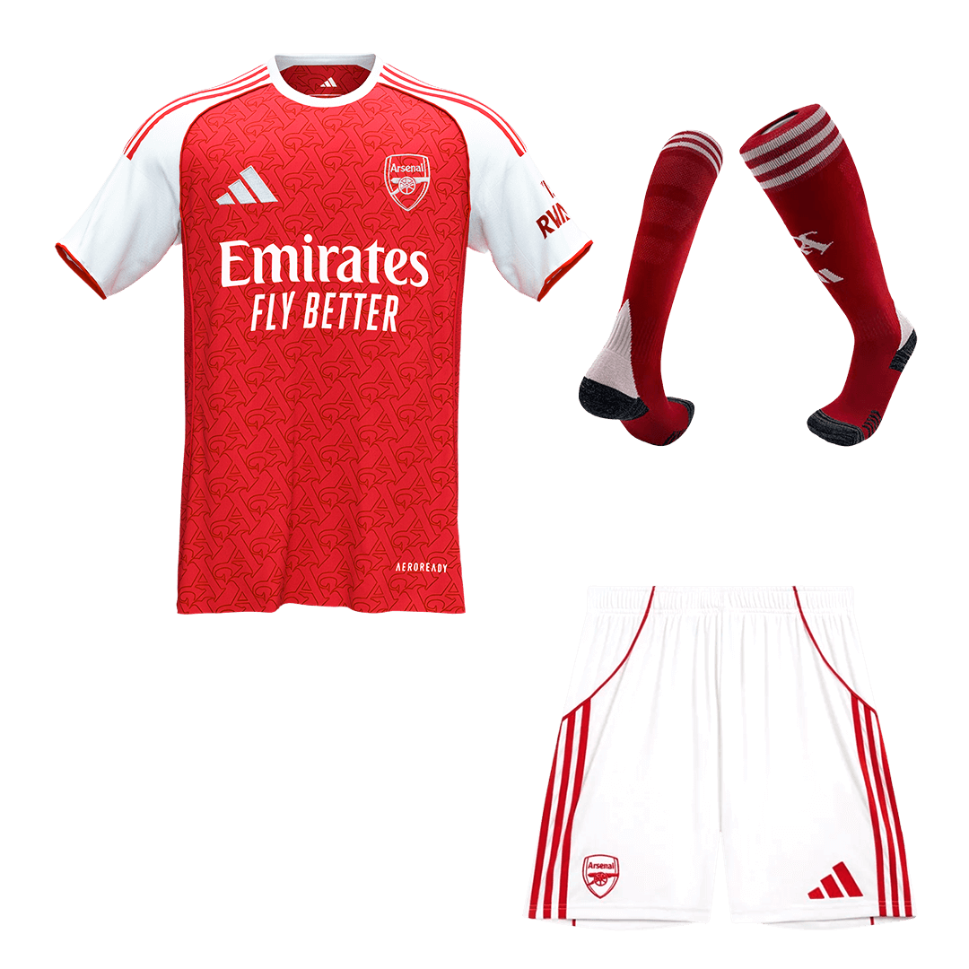 Men Arsenal Domicile Maillot Kit 2025/26 Rouge - Super
