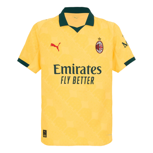 AC Milan Third Maillot 2025/26 Jaune Joueur
