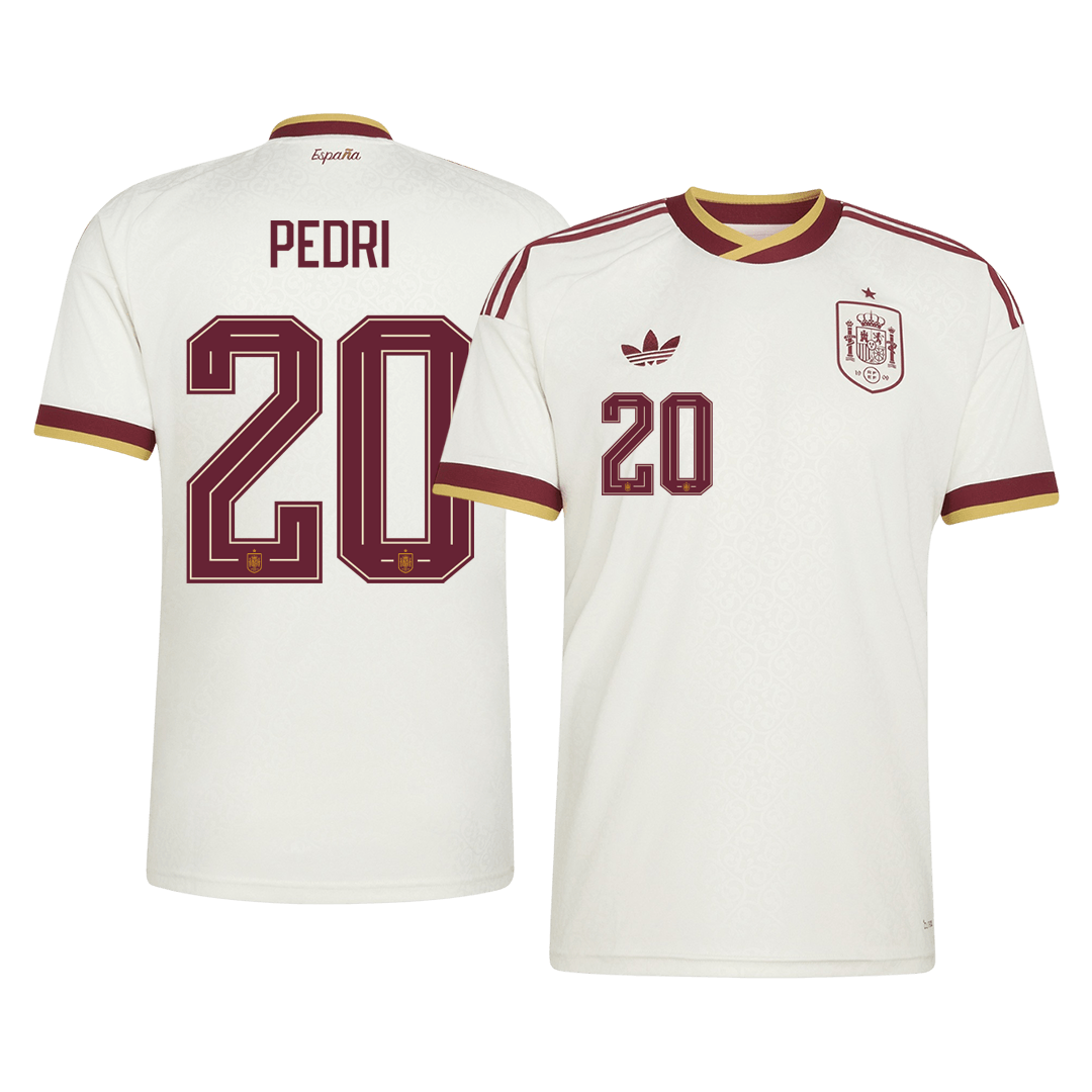 PEDRI #20 Espagne Extérieur Maillot 2026 Blanc