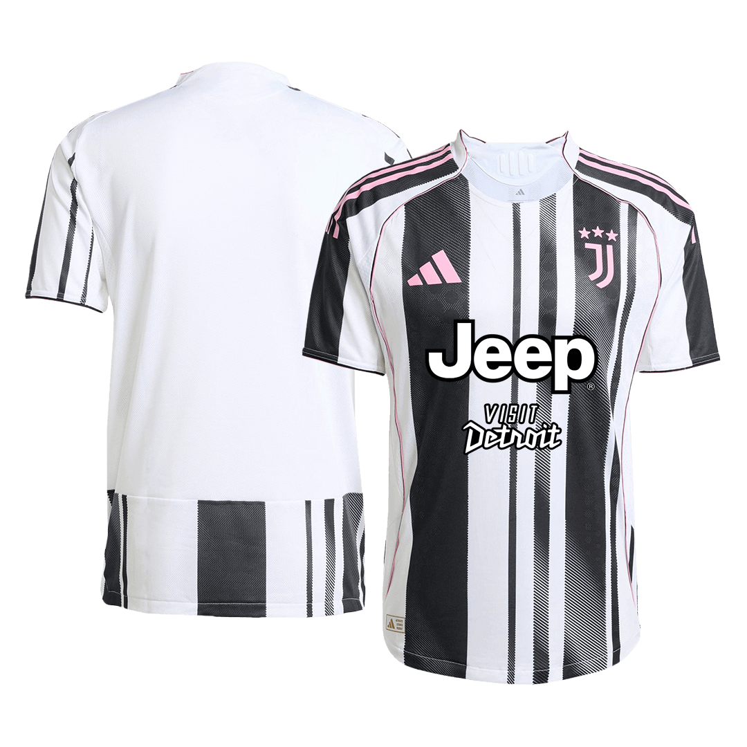Juventus Domicile Maillot 2025/26 Noir&Blanc Joueur
