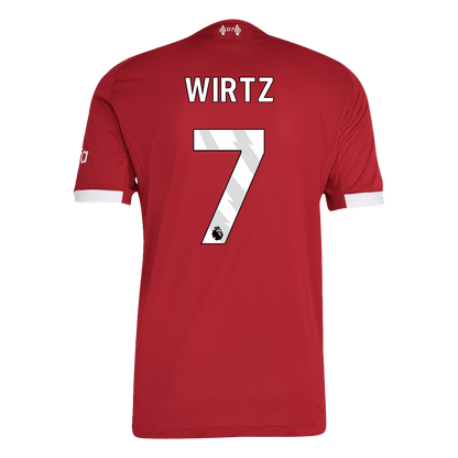 WIRTZ #7 Liverpool Domicile Maillot 2025/26 Rouge Joueur