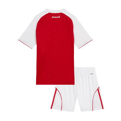 Arsenal Domicile Maillot Kit 2025/26 Enfant Rouge