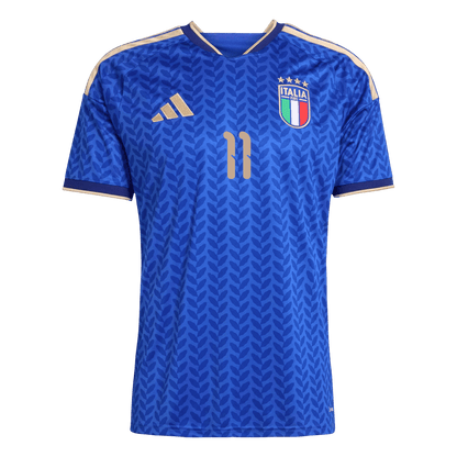 RASPADORI #11 Italie Domicile Maillot 2026 Bleu - Super