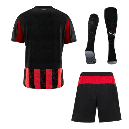 Men AC Milan Domicile Maillot Kit 2025/26 Rouge&Noir - Super