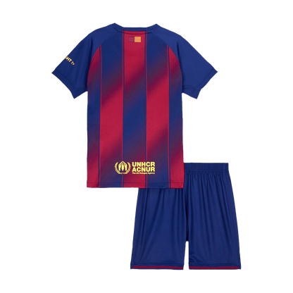 Kids Barcelone Domicile Maillot Kit 2025/26 Rouge&Bleu - Super