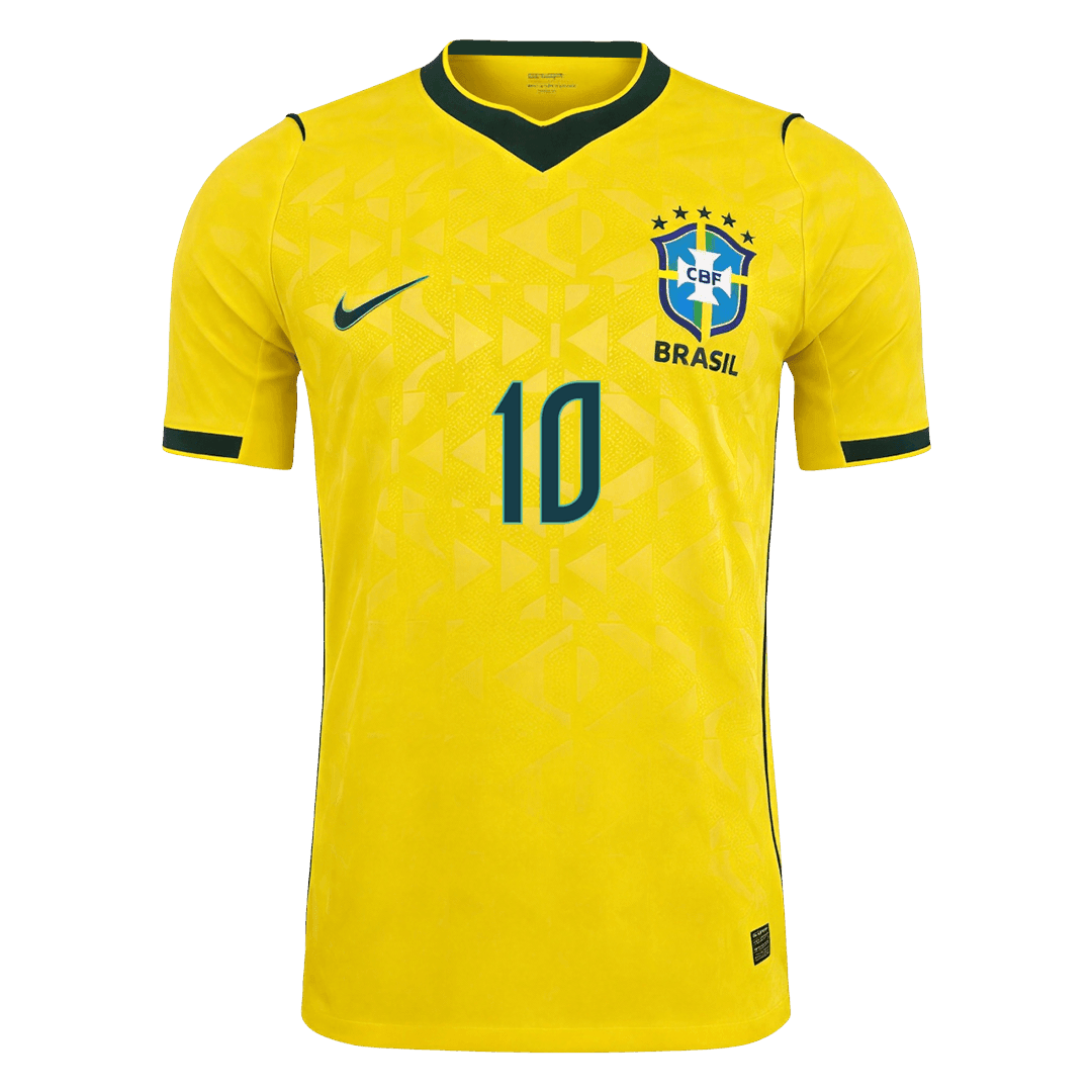 NEYMAR JR. #10 Brésil Domicile Maillot 2026 Jaune Joueur