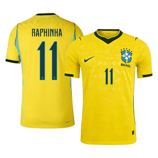 RAPHINHA #11 Brésil Domicile Maillot 2026 Jaune Joueur