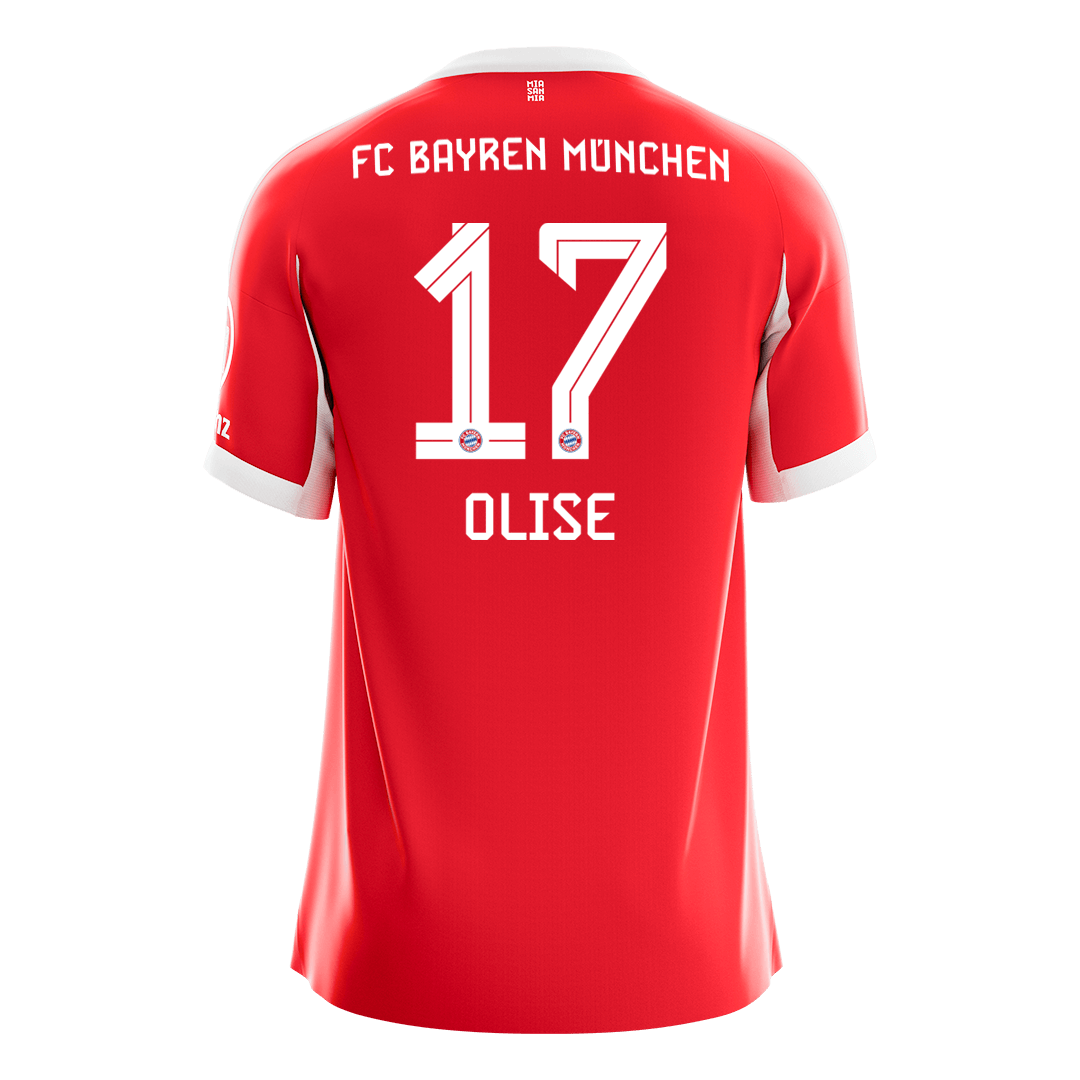 OLISE #17 Bayern Munich Domicile Maillot 2025/26 Rouge - Super