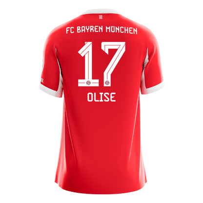 OLISE #17 Bayern Munich Domicile Maillot 2025/26 Rouge - Super