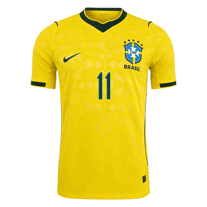 RAPHINHA #11 Brésil Domicile Maillot 2026 Jaune Joueur